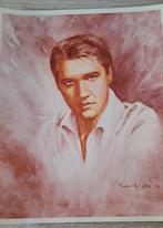 Foto van sepia tekening jonge Elvis Presley, Verzamelen, Ophalen of Verzenden, Zo goed als nieuw, Foto of Kaart