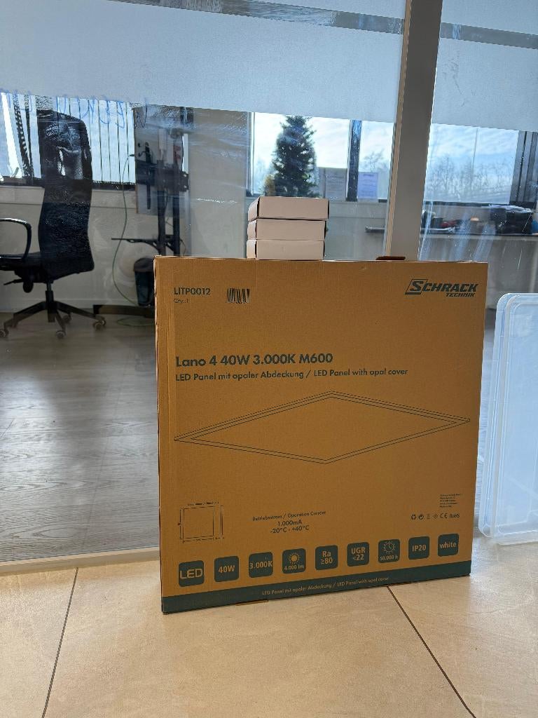 Ledtegels Rocfon 60x60, Doe-het-zelf en Bouw, Ophalen, Nieuw, 50 tot 200 watt, Lamp met armatuur