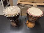 2 Afrikaanse djembes — percussie — zeer goede conditie, Muziek en Instrumenten, Ophalen, Zo goed als nieuw, Melodische percussie