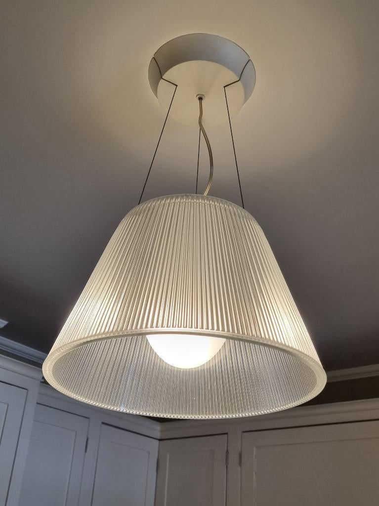 Twee hanglampen Starck, Ophalen, Zo goed als nieuw, Glas, Design