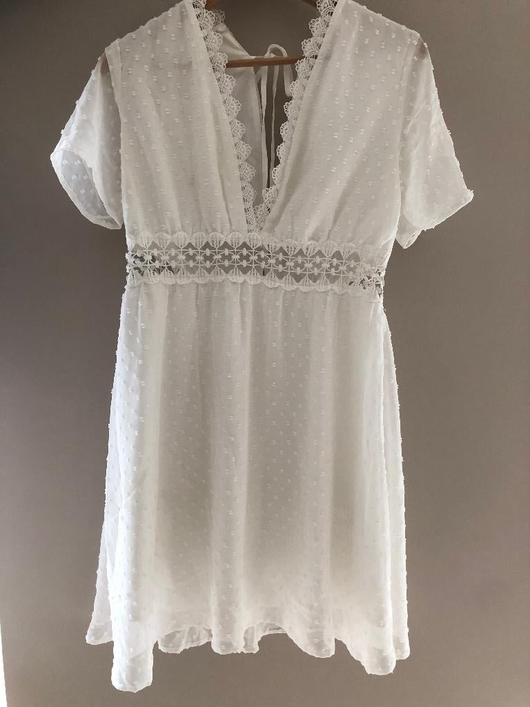 Witte jurk van Shein, Ophalen, Zo goed als nieuw