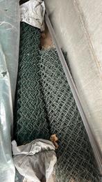 Omheining: draad + zichtdoek(groen), Ophalen, Zo goed als nieuw
