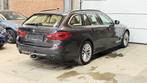 BMW 518 dA Automaat Navi Leder LED Trekhaak Luxury Line, Autos, Cuir, Argent ou Gris, Beige, Entreprise