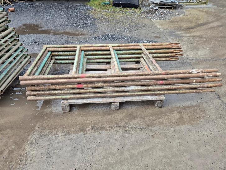 261 m² d'échafaudage en acier Mefran, Bricolage & Construction, Échafaudages, Utilisé, Échafaudage de façade, 5 mètres de hauteur ou plus