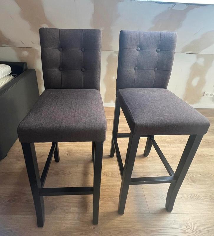 2 Barkrukken in zeer goede staat., Huis en Inrichting, Barkrukken, Zo goed als nieuw, Hout, Ophalen