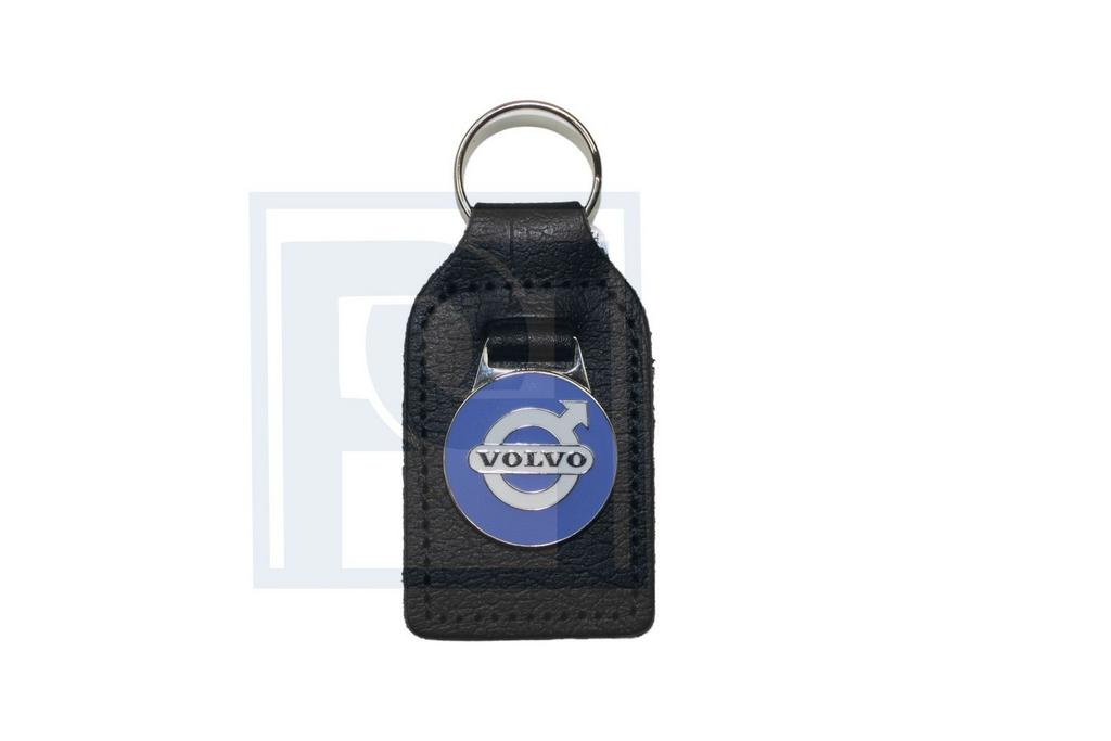 Volvo Sleutelhanger Volvo blauw zwart leer 140  145  164  Am, Ophalen of Verzenden, Nieuw