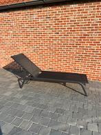 Bristol ligstoel zwart ALS NIEUW, Tuin en Terras, Ophalen, Nieuw, Aluminium, Verstelbaar