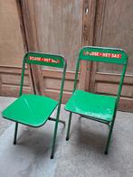 Anciennes chaises pliantes en métal de la brasserie Het Sas, Enlèvement