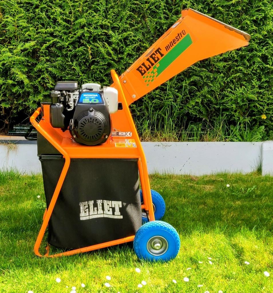 ELIET MAESTRO THERMISCHE VERSNIPPERAAR MET HONDA-MOTOR, Benzine, Gebruikt, Met opvangbak, Ophalen