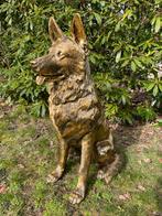 Beeld Duitse herder, honden, tuin, vijver, 75 cm, Ophalen, Nieuw, Kunststof, Dierenbeeld