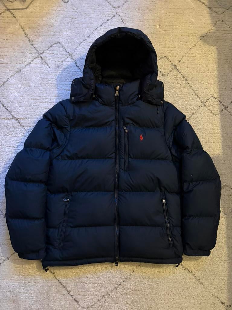 Ralh Lauren Puffer Blauw, Kleding | Heren, Jassen | Winter, Ophalen of Verzenden, Zo goed als nieuw, Maat 48/50 (M), Blauw
