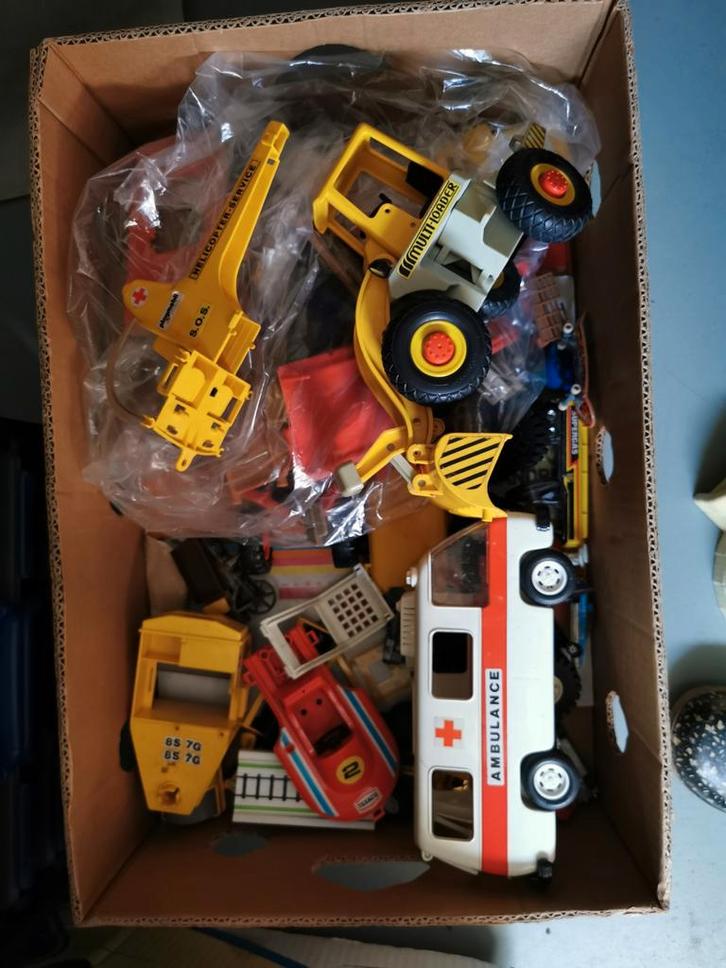 Lot van 8 bananen dozen Playmobil.., Antiek en Kunst, Antiek | Speelgoed, Ophalen