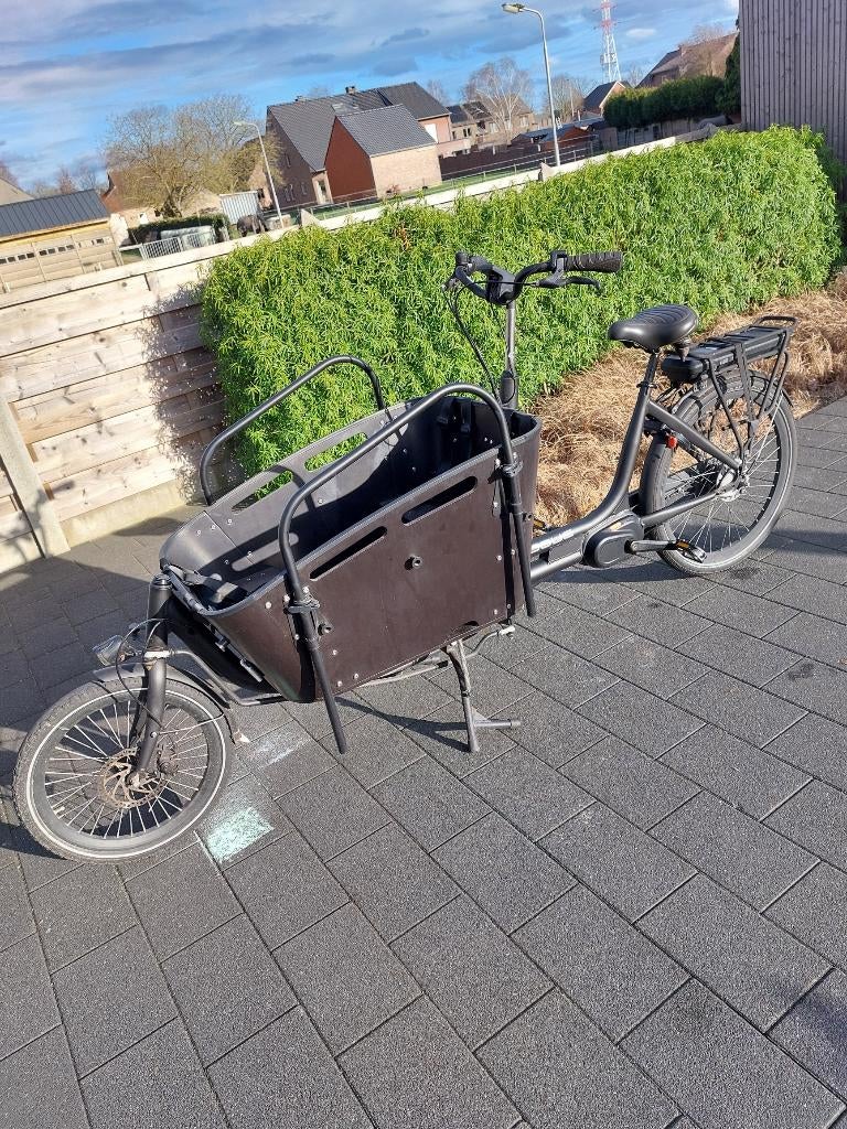 Elektrische bakfiets Vogue (incl regenhoes en kussentjes), 4 kinderen of meer, Gebruikt, Huif, Schijfrem