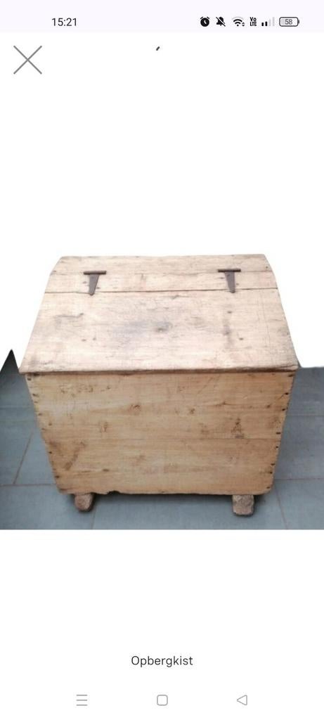 Houten kist/koffer, Ophalen