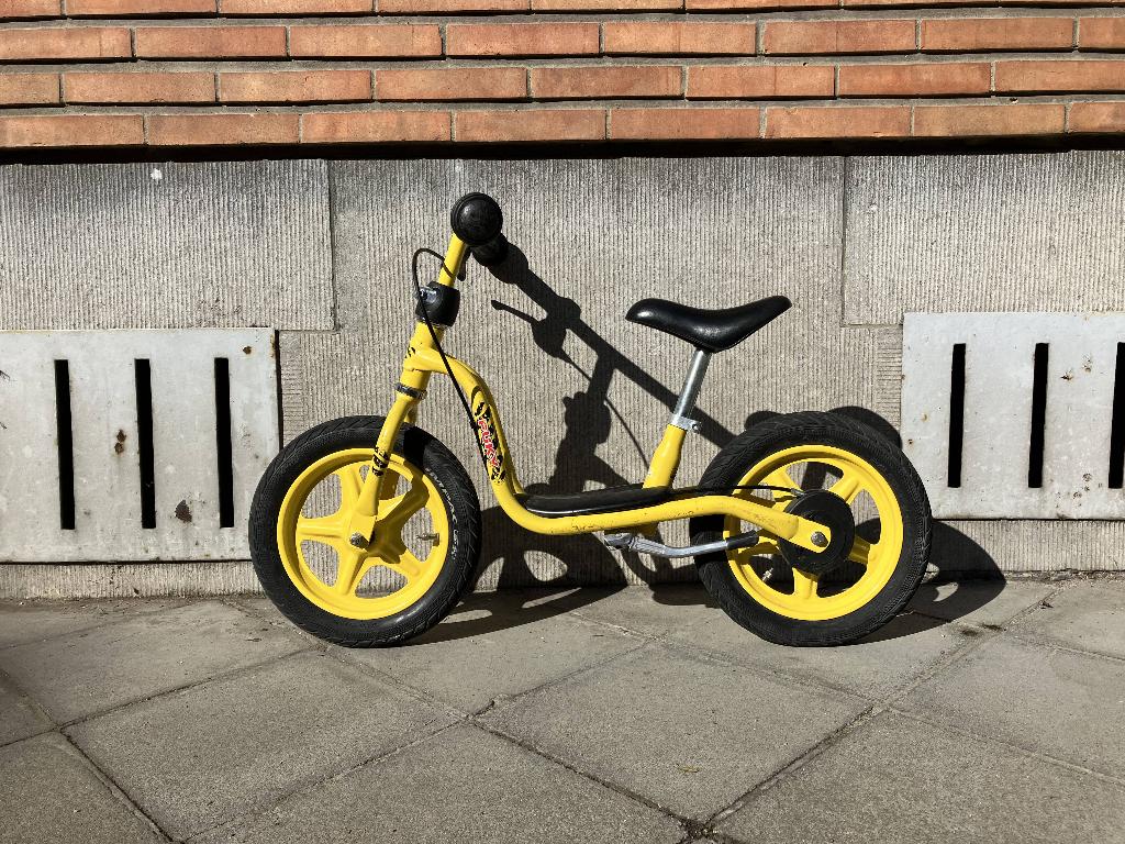 Draisienne Puky jaune avec frein et béquille, Enlèvement, Utilisé, Vélo d'équilibre