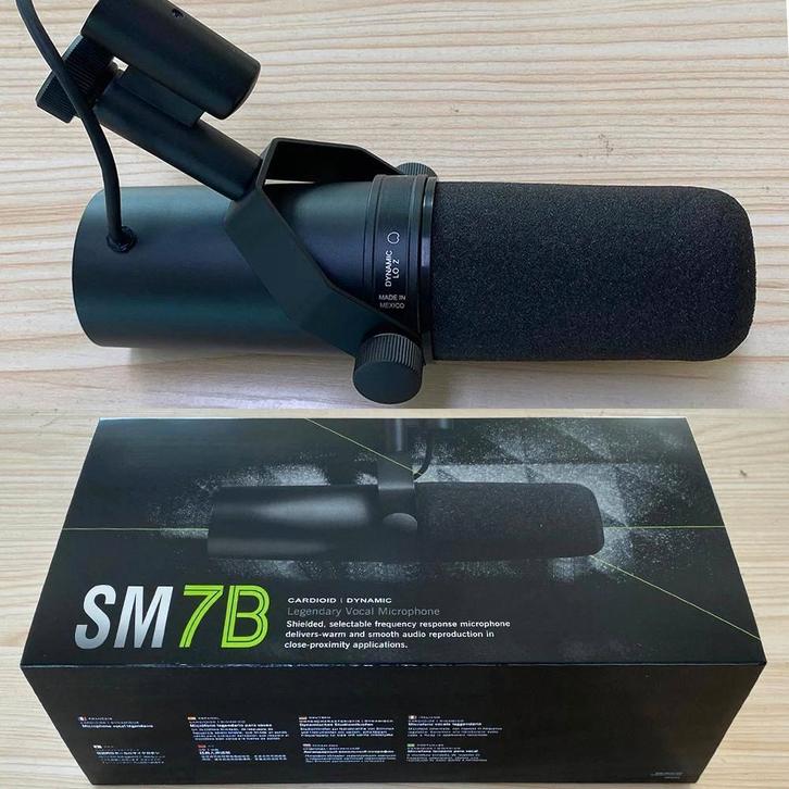 Shure SM7B dynamische vocal studio microfoon, Muziek en Instrumenten, Microfoons, Zo goed als nieuw, Instrumentmicrofoon, Ophalen
