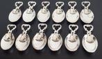 12 Cuillères de Présentation en Argent Plaqué, Antiquités & Art, Enlèvement ou Envoi, Argent