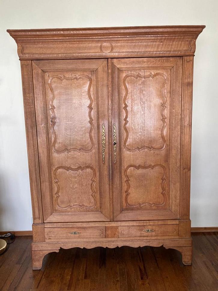 Garde robe chêne, Antiquités & Art, Antiquités | Meubles | Armoires, Enlèvement