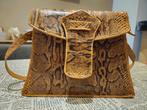 Sac en peau de serpent, Enlèvement ou Envoi, Utilisé, Brun, Sac à main