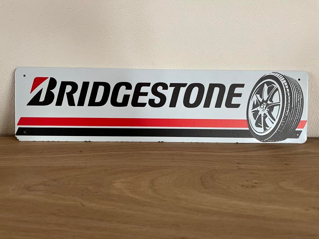 Plaque merallique bridgestone, Collections, Enlèvement ou Envoi