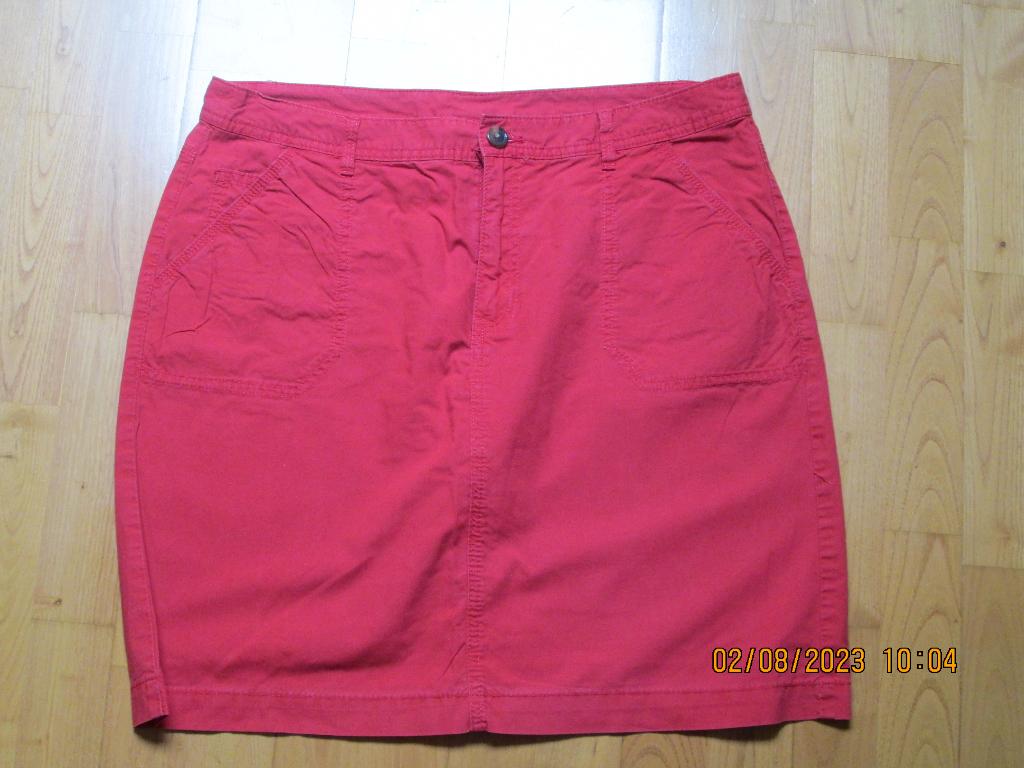 Jupe rouge « Yessica - C&A » T 42, Kleding | Dames, Rokken, Ophalen, Maat 42/44 (L), YESSICA C&A, Zo goed als nieuw