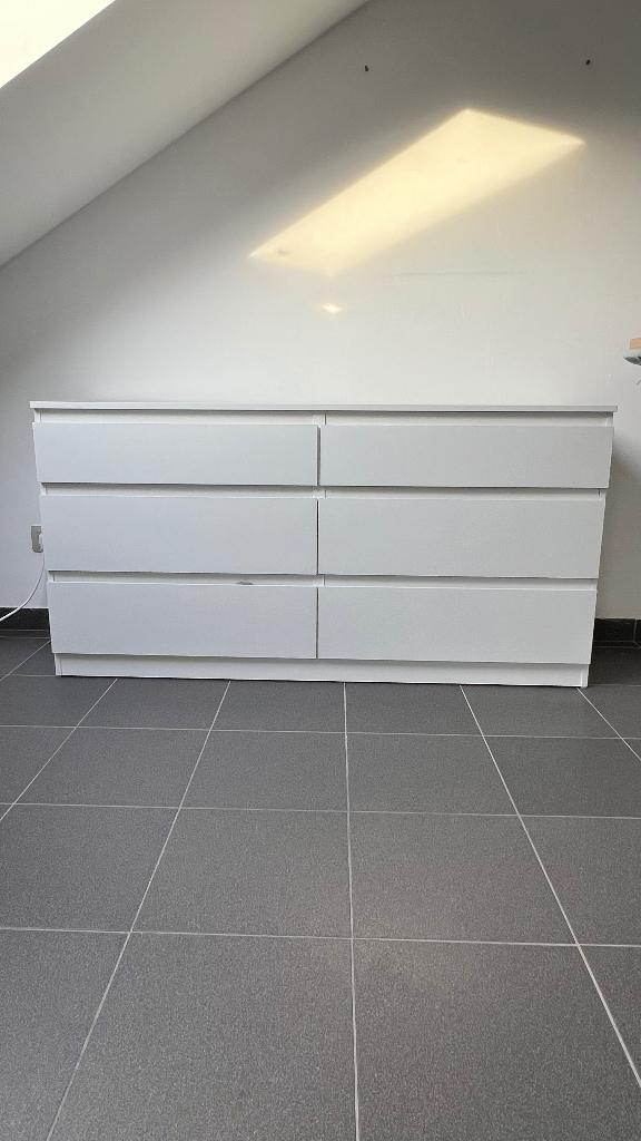 Commode met 6 laden, wit, Ophalen, Zo goed als nieuw, Commode