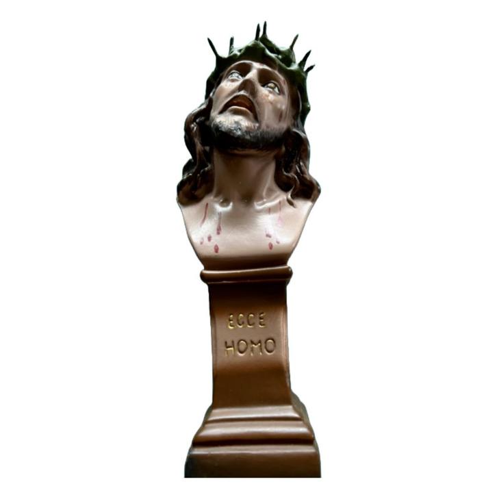 Buste Jezus met doornenkroon – Frankrijk – ca. 20e eeuw, Antiquités & Art, Antiquités | Objets religieux, Enlèvement ou Envoi