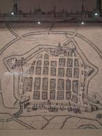 Oude kaart van Nieuwpoort, Enlèvement, Vue urbaine, Autres techniques, Avec armoiries