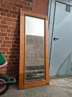 Grand Miroir biseauté sur cadre en chêne, Enlèvement, Rectangulaire, 50 à 100 cm, 150 à 200 cm