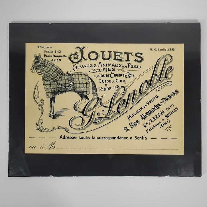 Tirage publicitaire maison G. Lenoble jouets anciens, Antiquités & Art, Antiquités | Jouets, Enlèvement ou Envoi