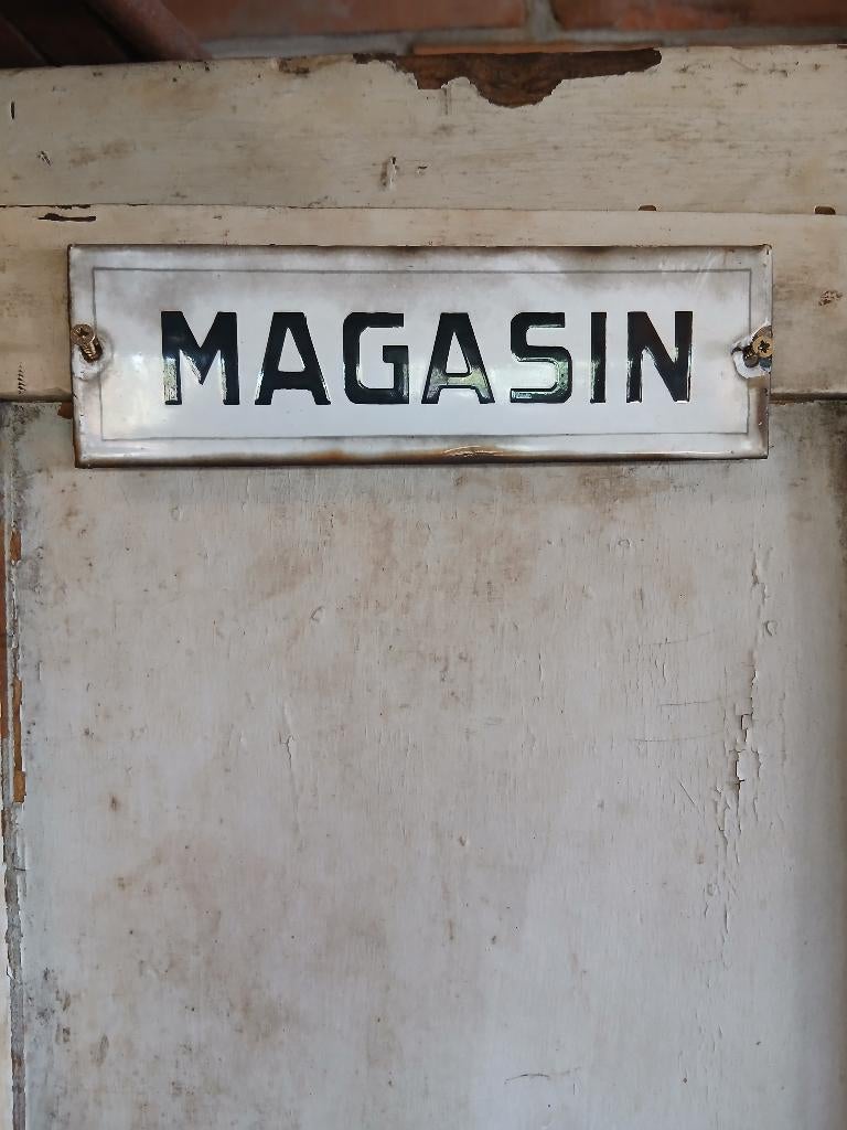 MAGASIN emaille plaat, Ophalen of Verzenden, Zo goed als nieuw, Reclamebord