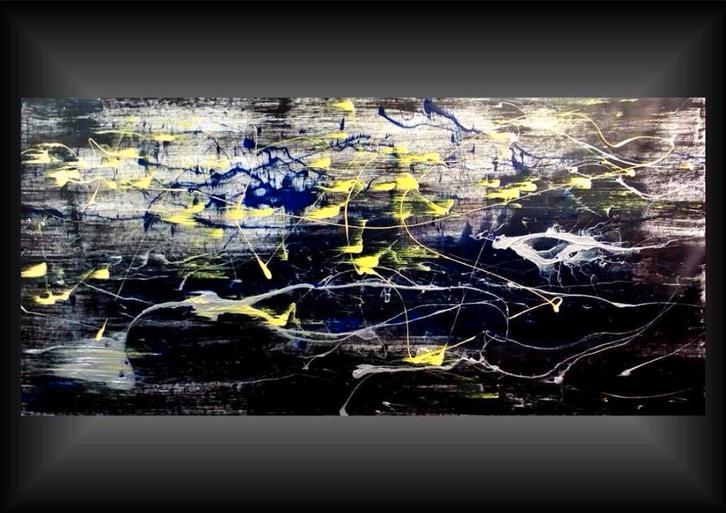 " Darx " Acrylschilderij van R.Prein (Oostenrijk), Antiek en Kunst, Kunst | Schilderijen | Abstract, Ophalen of Verzenden