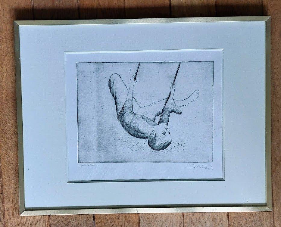 Roland Devolder - gravure - numérotée/cadre, Antiquités & Art, Art | Eaux-fortes & Gravures, Eau-forte, Numéroté, Signé, Encadré