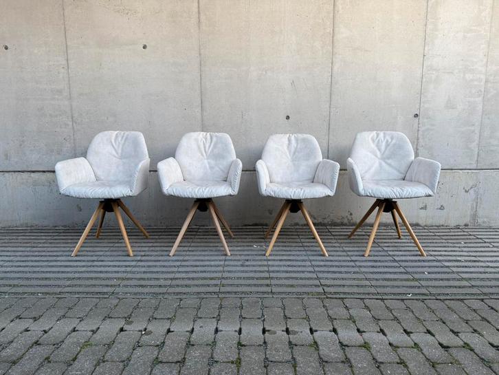 4x Mobitec - MOOD 95 Eetkamerstoelen, Maison & Meubles, Chaises, Neuf, Quatre, Synthétique, Métal, Tissus, Autres matériaux, Enlèvement ou Envoi