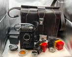 Yashica Mat-124G 6x6 TLR Film Camera incl Case & accessoires, Ophalen of Verzenden