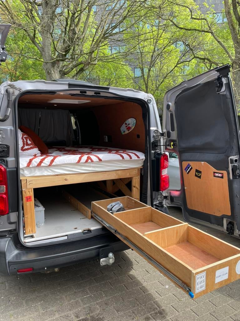 Opel Vivaro L2 campervan 04/2021- 70.000 km - 140x200bed, Caravanes & Camping, Camping-cars, Autres marques, Boîte manuelle, Diesel