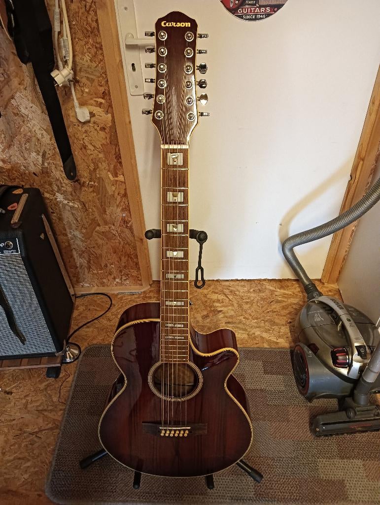 Carson 12 string + Harley benton roundback, Musique & Instruments, Instruments à corde | Guitares | Électriques, Enlèvement ou Envoi