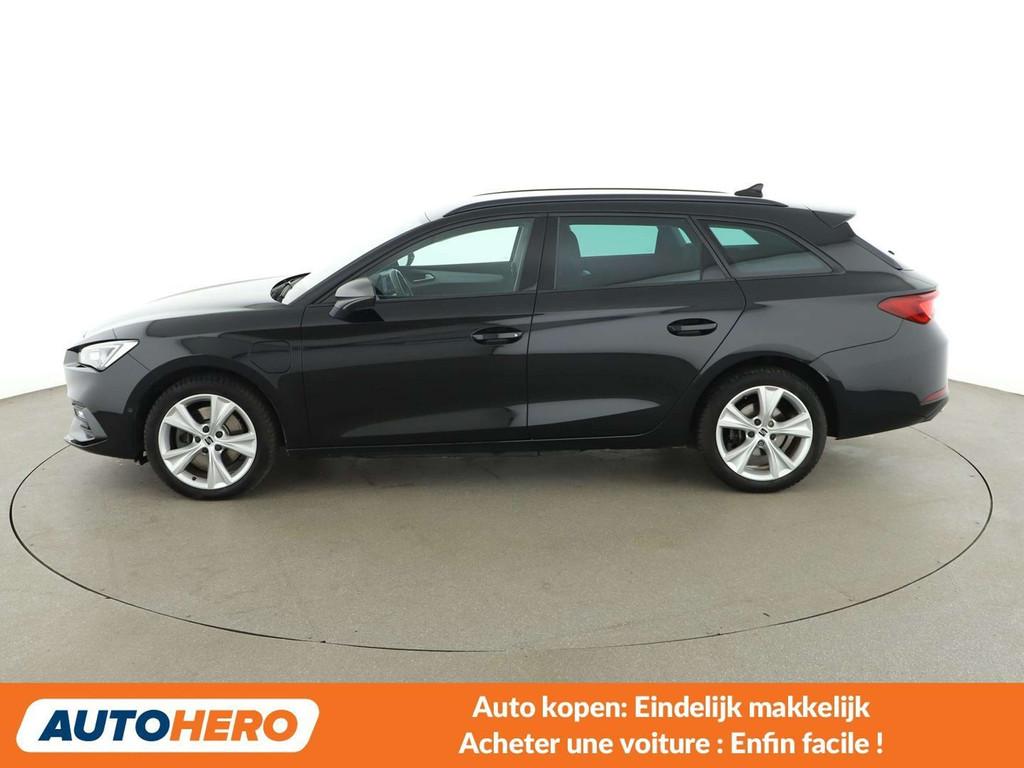 SEAT Leon e-Hybrid 1.4 TSI e-HYBRID FR (bj 2021, automaat), Auto's, Stof, Gebruikt, Leon, Zwart