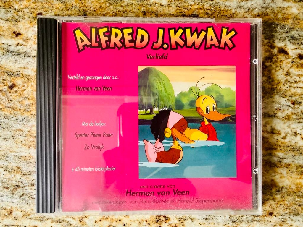 Herman Van Veen - Alfred J. Kwak - Verliefd - cd, Cd's en Dvd's, Ophalen of Verzenden, Gebruikt, Verhaal of Sprookje