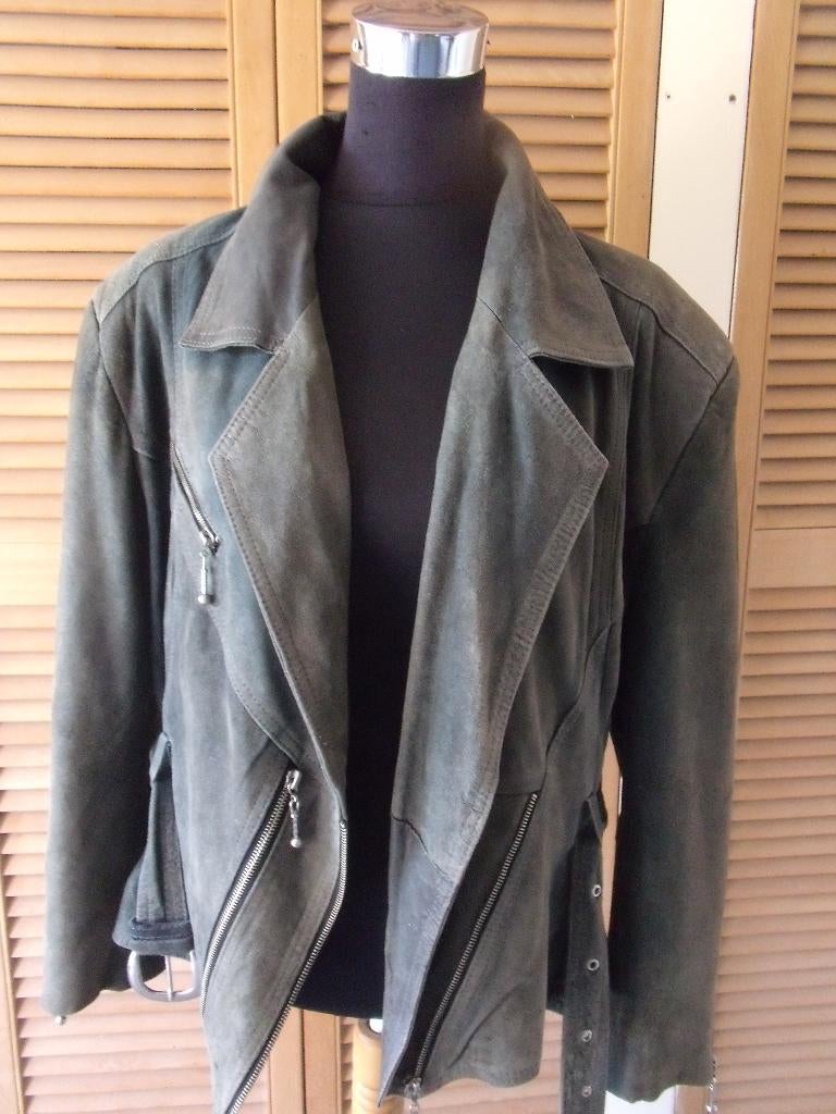 veste cuir femme taille M /marque Boncetti Firenze, Kleding | Dames, Jassen | Winter, Boncetti Firenze, Gedragen, Groen, Ophalen