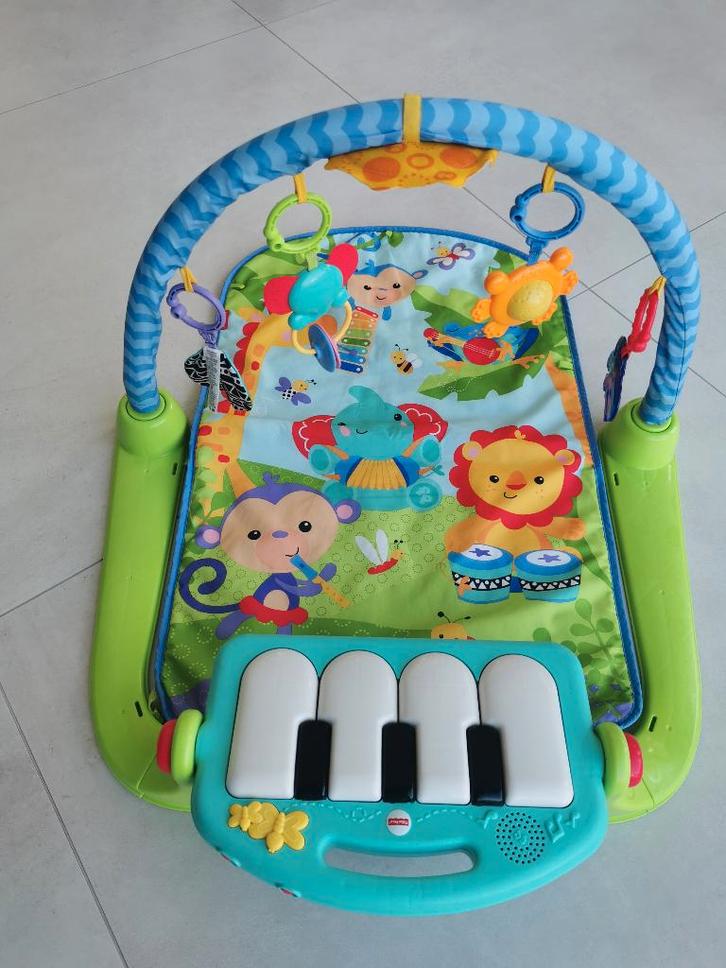 Fisher-Price Kick & Play Piano Gym, Kinderen en Baby's, Speelgoed | Fisher-Price, Zo goed als nieuw, Speelset, Met geluid, Ophalen