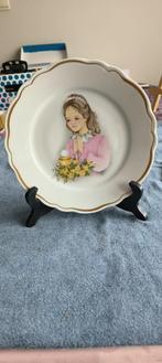 Vintage porseleine Communiebord (Limoges France), Antiek en Kunst, Ophalen of Verzenden