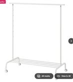 Klerenrek Ikea Wit, Ophalen, Met wielen, Zo goed als nieuw