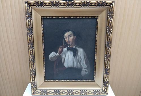oud schilderij MAURIN ?, Antiek en Kunst, Kunst | Schilderijen | Klassiek, Ophalen of Verzenden