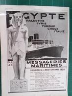 Transp.maritime - pub.papier Messageries Maritimes - 1929, Ophalen of Verzenden, Gebruikt, Motorboot, Overige typen