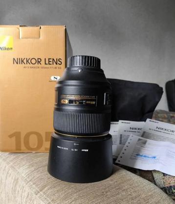 AF-S Nikkor 105mm f/1.4E ED beschikbaar voor biedingen