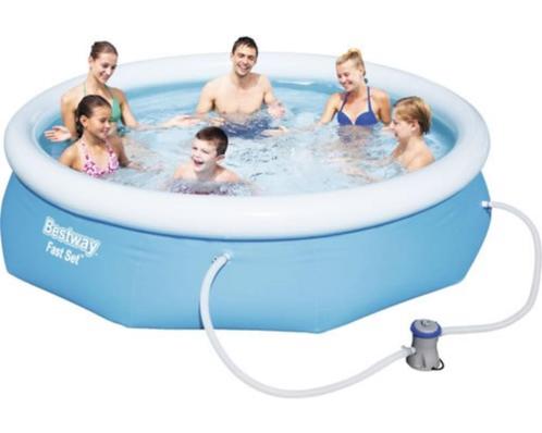 Zwembad + pomp | 274 x 76 cm | Bestway Fast Set, Kinderen en Baby's, Speelgoed | Buiten | Zandbakken, Nieuw, Verzenden