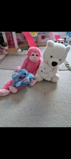 Lot de 3 peluches, Enlèvement ou Envoi, Comme neuf, Autres types