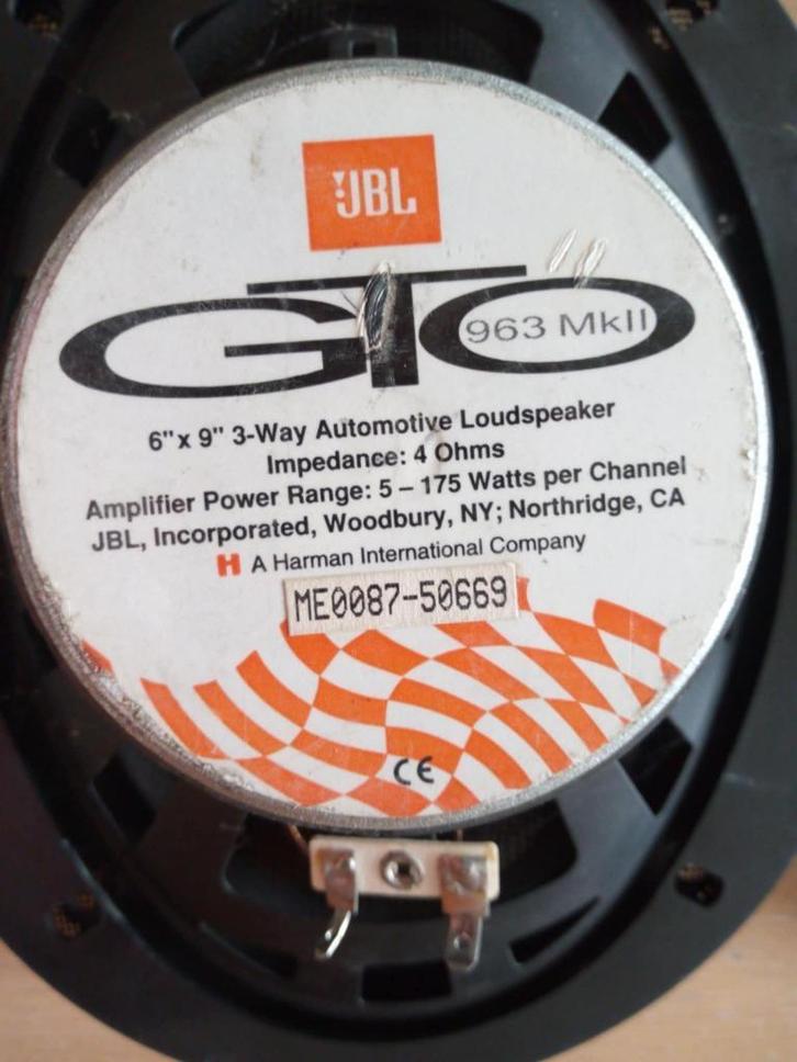 JBL GTO 963 MKII autospeakers (2), Auto diversen, Autospeakers, Gebruikt, Ophalen