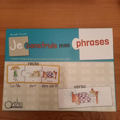 Ortho Edition „Ik bouw mijn zinnen” spel, Kinderen en Baby's, Speelgoed | Educatief en Creatief, Nieuw, Taal en Lezen, Ophalen
